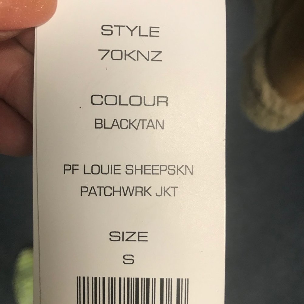 Sheepskin Patchwork Jacket By French Connection - image 5